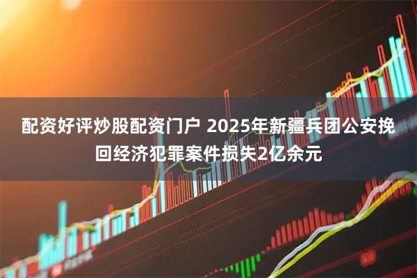 配资好评炒股配资门户 2025年新疆兵团公安挽回经济犯罪案件损失2亿余元