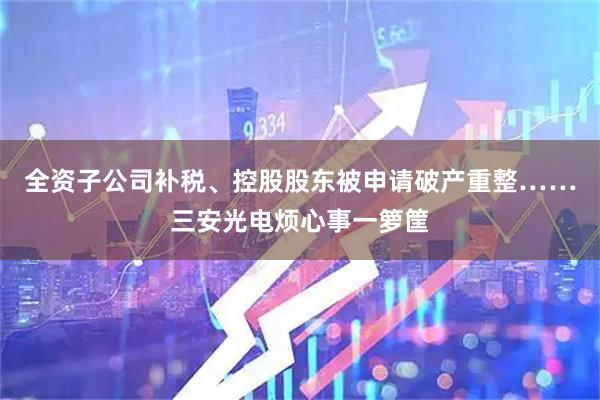 全资子公司补税、控股股东被申请破产重整……三安光电烦心事一箩筐